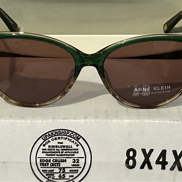 Anne Klein Green and Brown Sunglasses main image 4